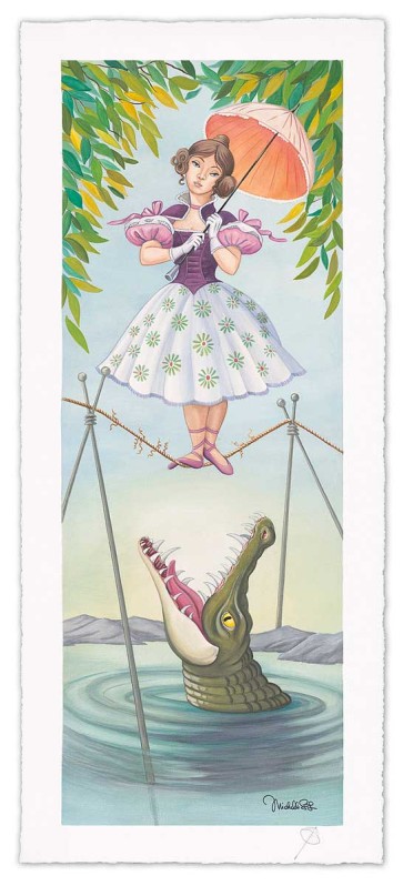Stretching Portrait: The Tightrope Walker by Michelle St. Laurent (Premiere Paper)