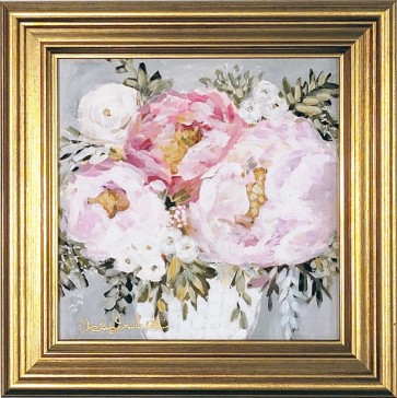 Blushing Beauty Framed Canvas Print 5x5" by Ashley Salvatori