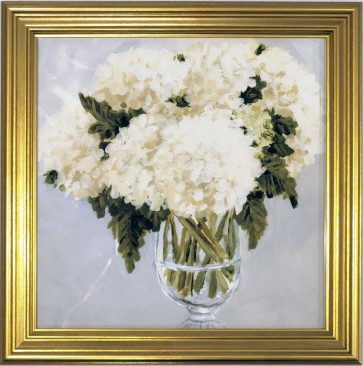 Coastal Chic Framed Canvas Print 8x8" by Ashley Salvatori