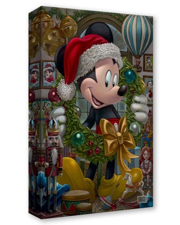 Treasures on Canvas: Christmas Mickey by Jared Franco