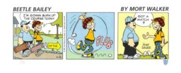 Burning Up the Course by Mort Walker (Unframed)