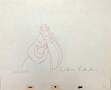 Sleeping Beauty OPD: King Hubert Walking (2653) signed Marc Davis, Ollie Johnston, and Frank Thomas