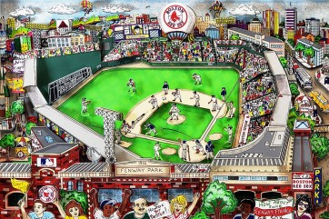Red Sox Fever by Charles Fazzino (Artist Proof Deluxe)
