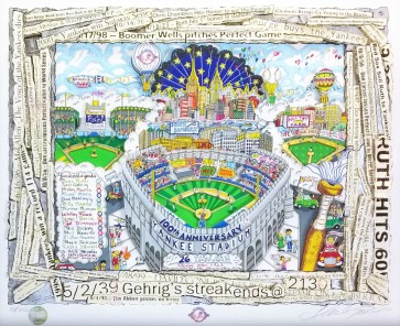 The Yankees: Celebrating 100 Years by Charles Fazzino (Regular)