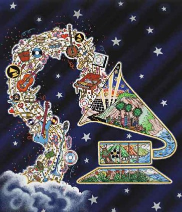 Saluting the GRAMMYS by Charles Fazzino (Blue Sky)