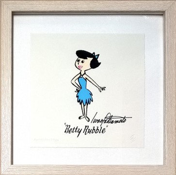 Flintstones Character Etching: Betty Rubble signed by Iwao Takamoto