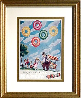 Lifesaver Balloons 9 x 11 framed