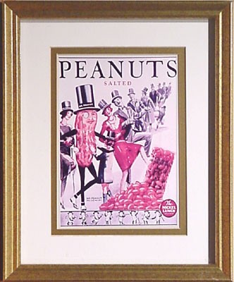 Peanuts Chorus Line 9 x 11 framed
