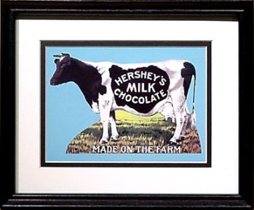 Hershey's Cow 11 x 9 framed