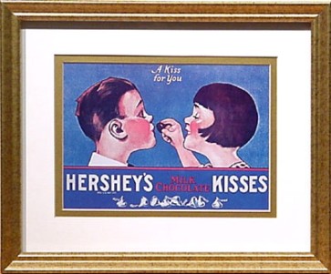 Hershey's Kisses 11 x 9 framed