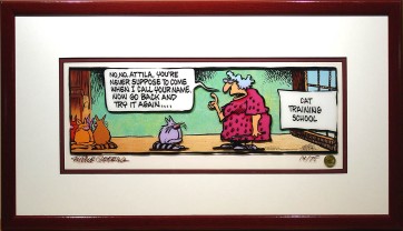 Cat Training School by Mike Peters