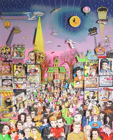 Remembering 60's TV by Charles Fazzino