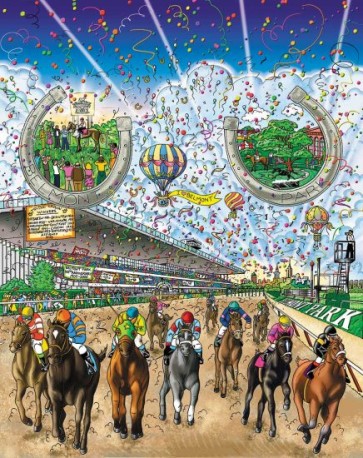 The 2005 Belmont Stakes by Charles Fazzino