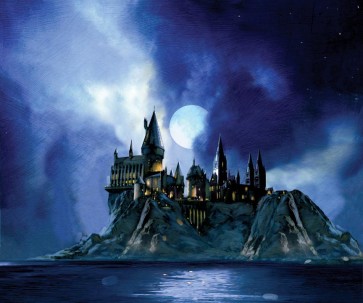 Full Moon at Hogwarts by Jim Salvati