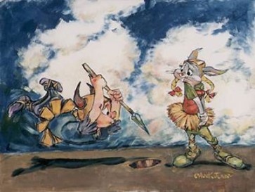 Spear and Magic Helmet by Chuck Jones