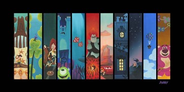 The Pixar Story Line (chiarograph)