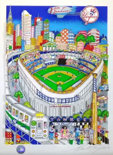 Let's Go Yankees by Charles Fazzino