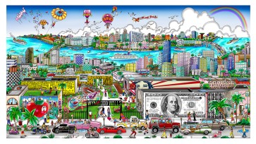 Miami... Artistically in the 305 by Charles Fazzino and Heather Fazzino