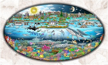 Our Oceans... The Tides of Life by Charles Fazzino (Deluxe)