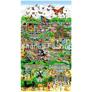 Butterflies Over Vienna by Charles Fazzino
