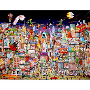 Bright Lights...Big City...Broadway by Charles Fazzino