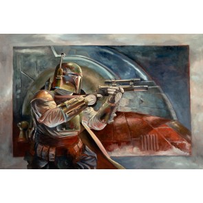 Boba Fett with Slave I by Lee Kohse