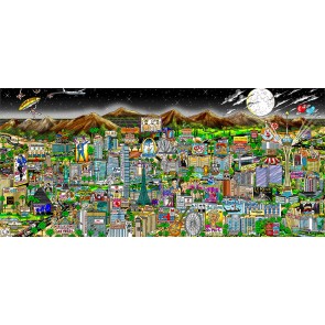 Midnight in Las Vegas by Charles Fazzino (Deluxe)