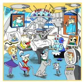 Warner Bros. Doctor Series: A Jetson's House Call by Charles Fazzino (Artist Proof)