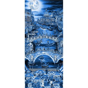 Midnight in Venice by Charles Fazzino (AP Blue)