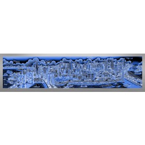 Along the East River by Charles Fazzino (Artist Proof Blue)