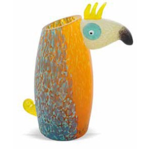 Borowski Loro Orange Vase (24-04-81) 