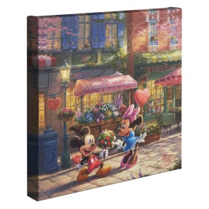 Kinkade Disney Minis: Mickey And Minnie Sweetheart Caf&eacute;