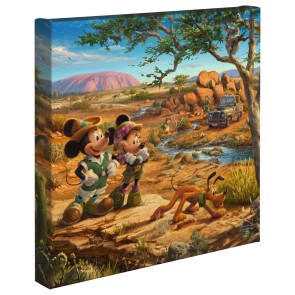 Kinkade Disney Minis: Mickey And Minnie In The Outback