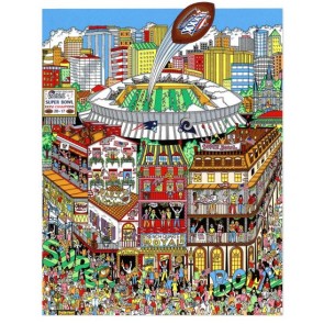 Super Bowl XXXVI: New Orleans by Charles Fazzino