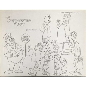 Disney Publication Model Sheet: The Supporting Cast