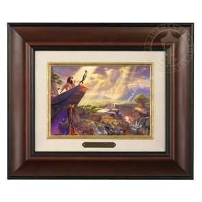 Kinkade Disney Brushworks: The Lion King (Classic Burl Frame)