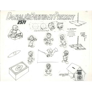 Disney Publication Model Sheet: Donald's Birthday Present