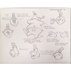 Disney Publication Model Sheet: The Walrus II
