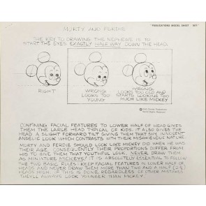 Disney Publication Model Sheet: Morty and Ferdie