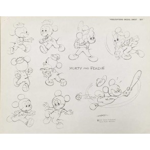 Disney Publication Model Sheet: Morty and Ferdie Poses