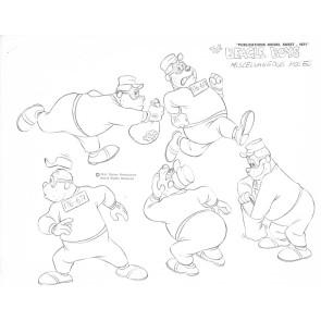 Disney Publication Model Sheet: The Beagle Boys Poses