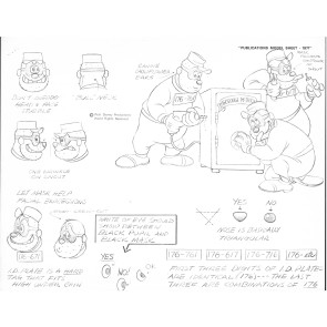Disney Publication Model Sheet: The Beagle Boys II