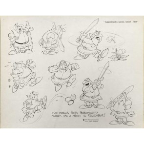 Disney Publication Model Sheet: Sir Brian II (Winnie the Pooh) 