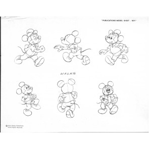 Disney Publication Model Sheet: Mickey Mouse - Poses