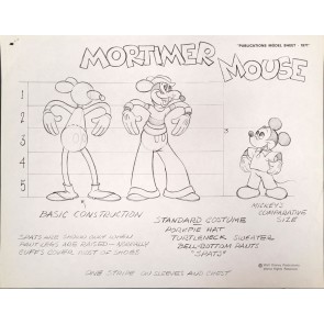 Disney Publication Model Sheet: Mortimer Mouse II