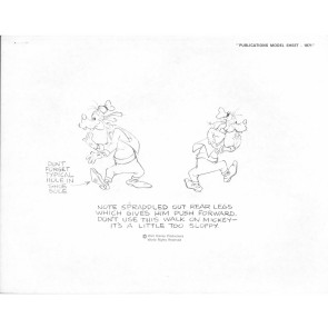 Disney Publication Model Sheet: Goofy - Two Poses
