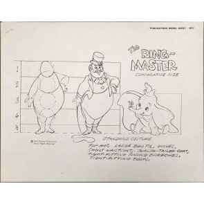 Disney Publication Model Sheet: The Ring-Master (Dumbo)