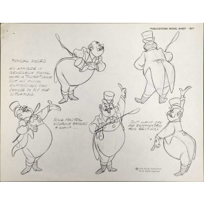 Disney Publication Model Sheet: The Ring-Master II (Dumbo)