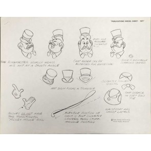 Disney Publication Model Sheet: The Ring-Master III (Dumbo)