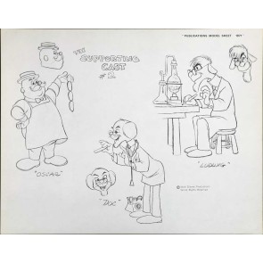 Disney Publication Model Sheet: The Supporting Cast #2